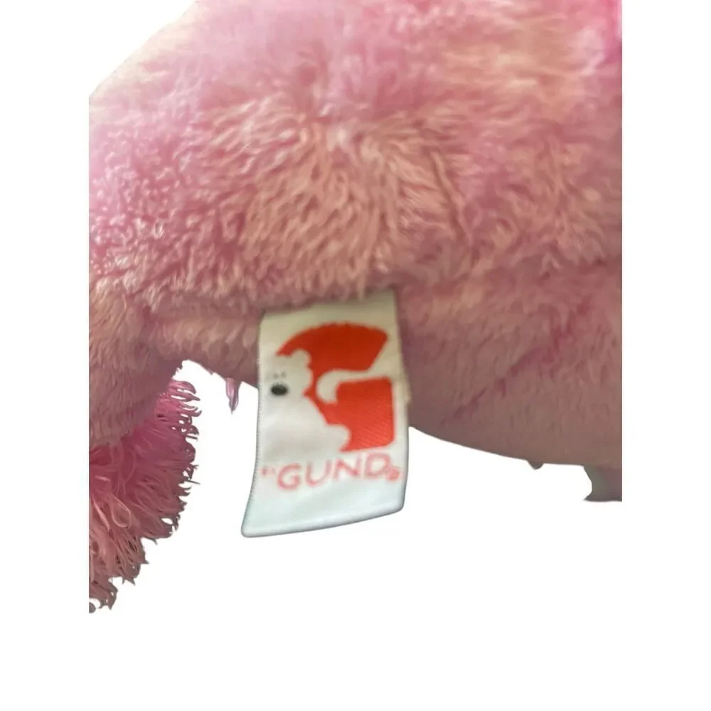 Gund Kids Pink Patti Poodle Dog Plush Cuddle Fuzzy Stuffed Animal Toy OS